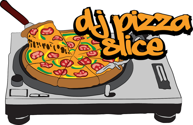 DJ Pizza Slice logo by Nizar Abdulisady